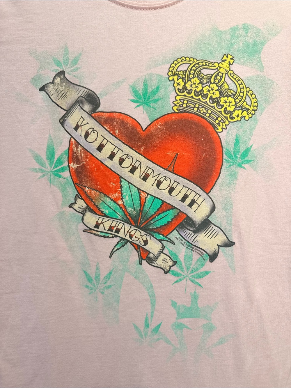 Women's Pink Kottonmouth Kings Short Sleeve Graphic Tee
